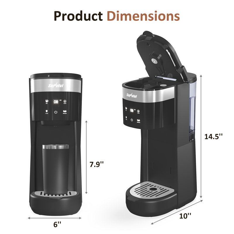 Cafetière intelligente avec commandes tactiles