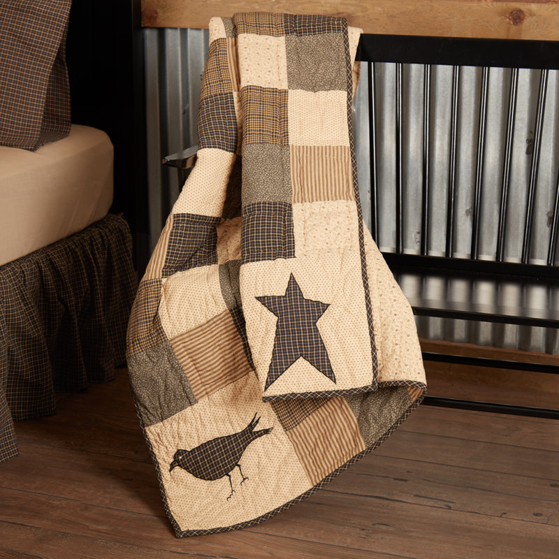 Full Size Reversible Cotton Kids Unisex Quilted Throw