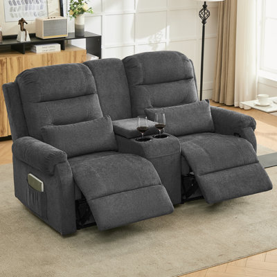 Canapé inclinable deux places pour VR avec console, canapé inclinable compact