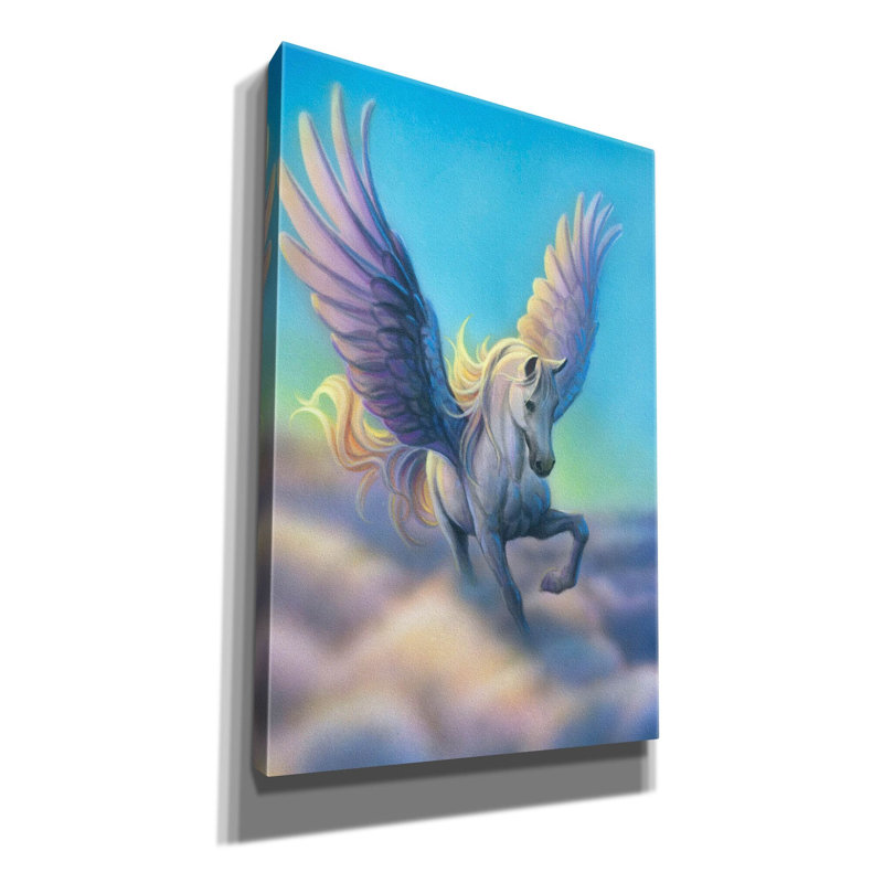 «Pégase sur toile» par Kirk Reinert, H 60 po x l 40 po x P 1,5 po