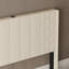 Lit plateforme moderne avec tête de lit tapissier USB