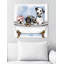 «Bath and Laundry Glam Bathaign Puppies», impression d'art moderne sur toile pour le bain-1044032464-1044032425