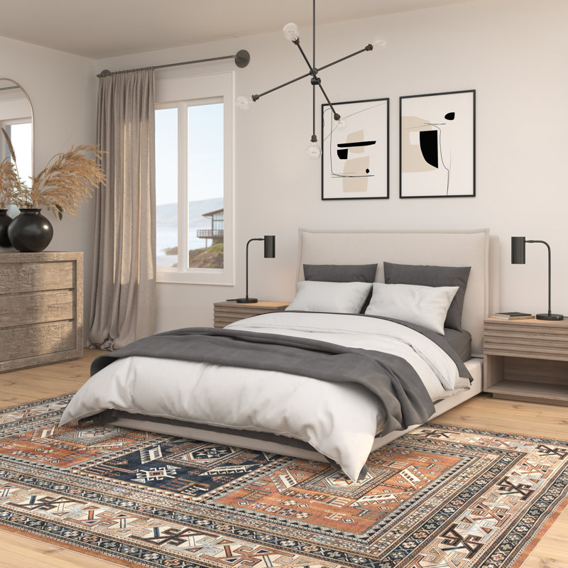 Ovid Oriental Woven Area Rug, Rectangle 7'10"x 10'9"
