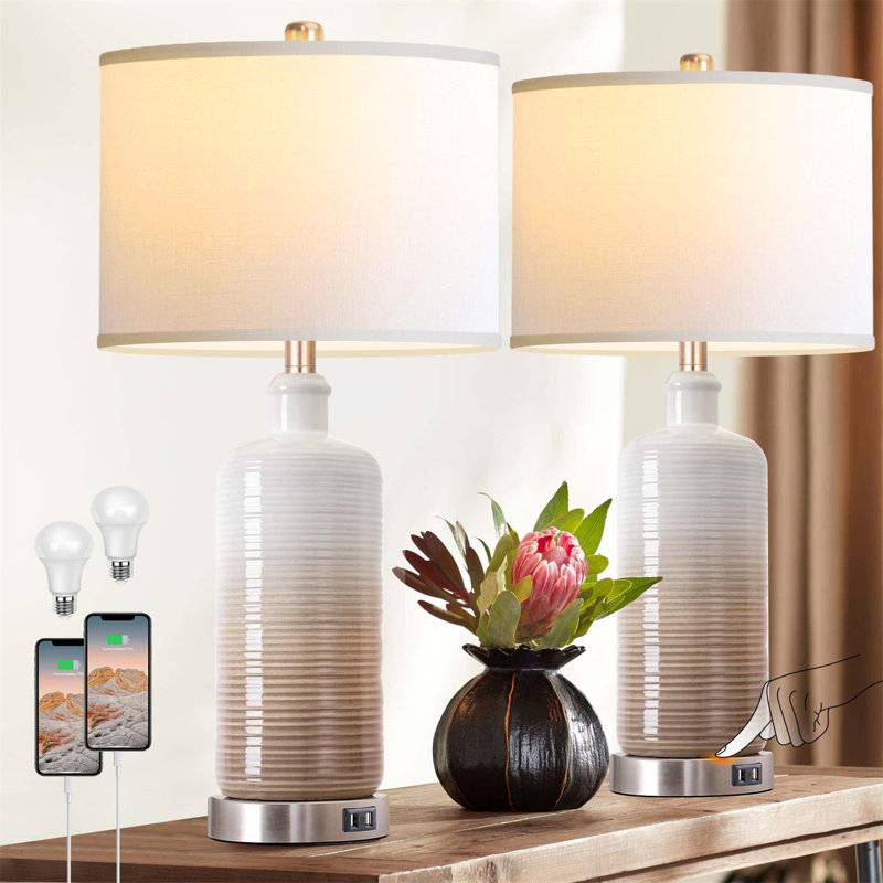 Ceramic USB Table Lamp