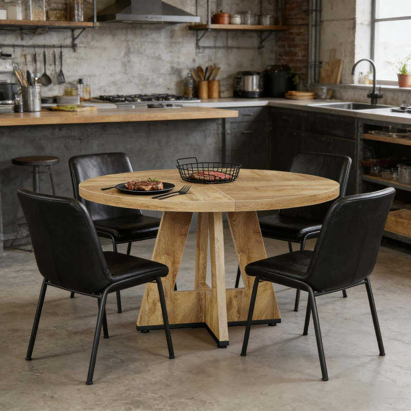 Modern Round Dining Table for Home and Kitchen