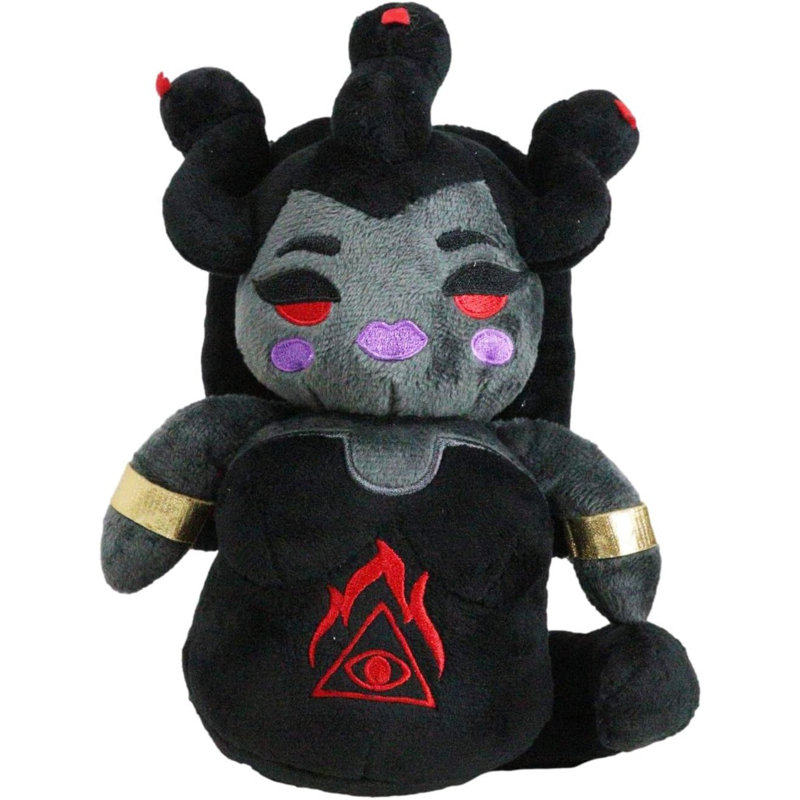 Mythologie grecque, déesse Gorgone, méduse avec poils de serpent, peluche douce