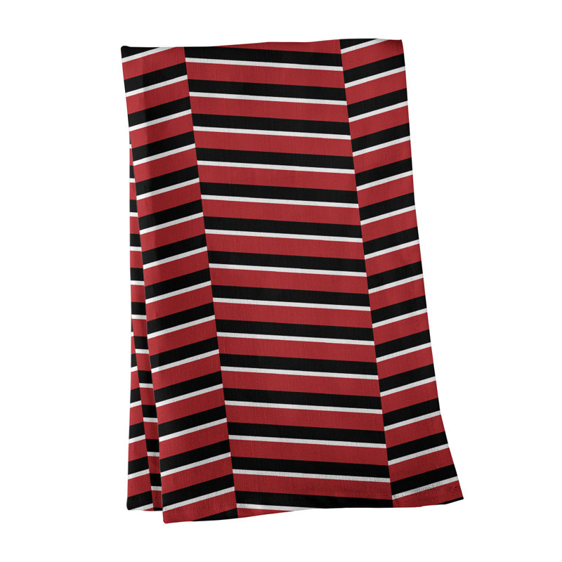 Jaya Tea Towel Kitchen Towel, Red/Black, Cotton Twill