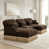 Brown+3seat+2Ottomans est en rupture de stock