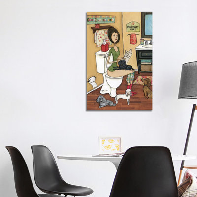 Poopin Poodles by Jamie Morath - Wrapped Canvas Gallery-Wrapped Canvas Giclée