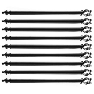 9Pack 27.4 in Galvanized Steel Chain Link Fence Extender for 1.3"-1.5" Top Rail