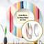 Rétro pastel rayé et motif tourbillon - miroir mural rond moderne_MTMIR131455-1839272460