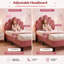 Single Bed, 90 x 200 cm, Children's Bed with Adjustable Headboard, Bed Frame with Box Spring Frame, Princess Bed, Girls Bed, Velvet-917656907