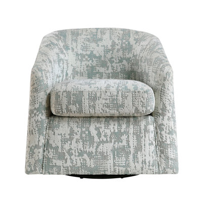 Toddrick 32.5" Modern & Contemporary Full 360-Degree Swivel Motion with Intricate Jacquard Fabric Upholstery