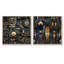 Cortavion - Ensemble de 2 collages abstraits carrés-101847142-101847143