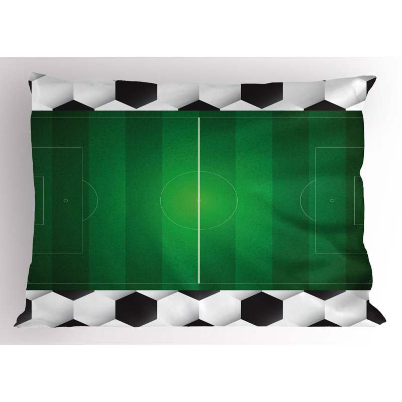 Ensemble de 2 taies décoratives de soccer Ambesonne, H 20 po x l 30 po