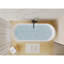 Baignoire autoportante 59 po en acrylique, baignoire autoportante, acrylique blanc brillant, bonde chromée Toe-Tap, certification Cupc-119338720