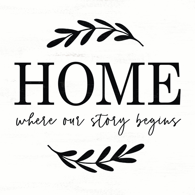 Homes Our Story - Wrapped Canvas Print, 30cm H x 30cm W x 3.8cm D