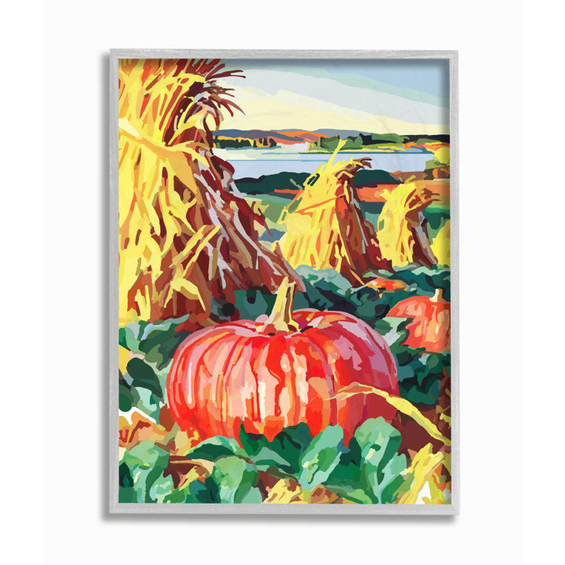 « citrouille patch automne design landscape design » par le samedi soir, reproduction d’impression