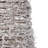 Set Of 3 LED Lighted Snowy Rattan Christmas Cone Tree Decorations 3.25'