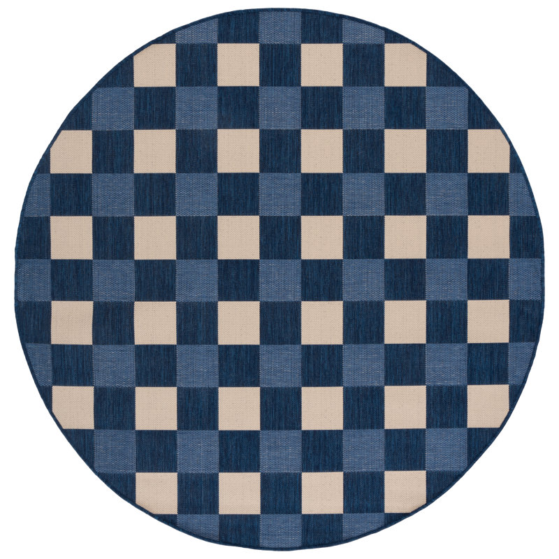 Tapis intérieur / extérieur Courtyard 6443, Rond 6 pi 7 po