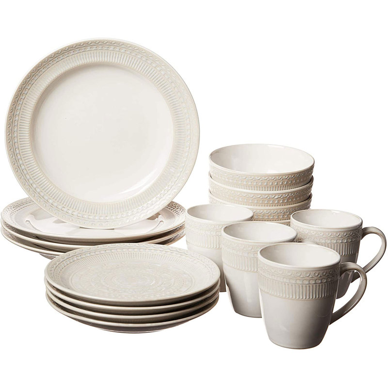 16 Piece Dinnerware Set, Service for 4