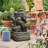 Chelonda Hand Crafted Weather Resistant Floor Fountain with Light