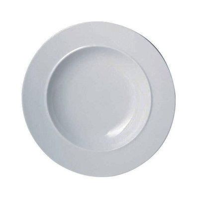 Bol à bord large blanc par Denby XL