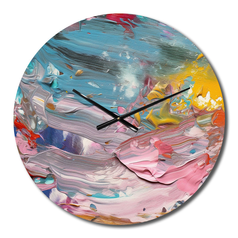 Horloge murale Summer Pastel Groove, Moyenne