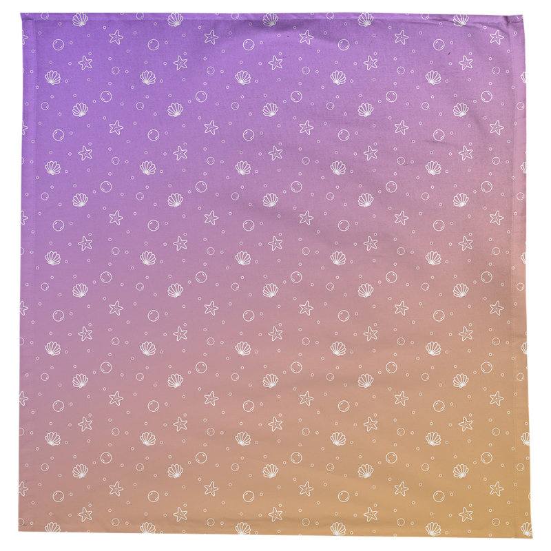 Leffel Pattern Tablecloth, Purple/Orange