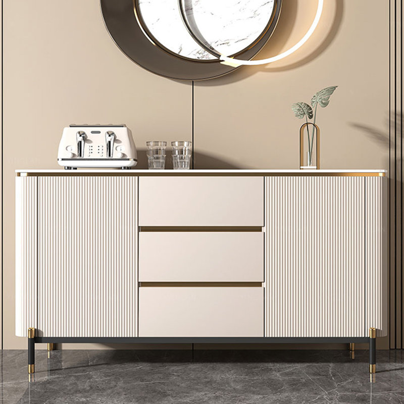 Buffet de luxe moderne et minimaliste, H 33,4 po x l 59 po x P 15,7 po