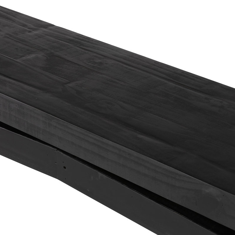 Matthes Solid Wood Console Table, Aged Black Pine, 30.75" H x 78.75" W x 15" D