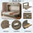 Murphy Bed With Vanity Desk, Center Mirror And 2 Side Drawers-981666112