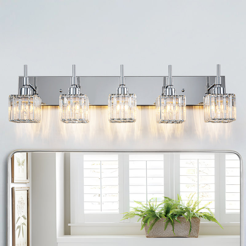 Corless Dimmable Vanity Light, Chrome, 5