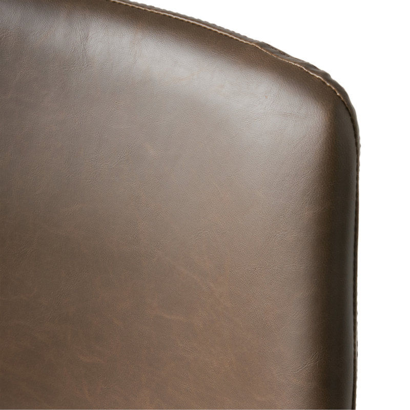 Tabouret de comptoir de style rétro brun de 24 pouces (ensemble de 2)