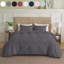 Housse de couette unie Grey King-125981129-125981130