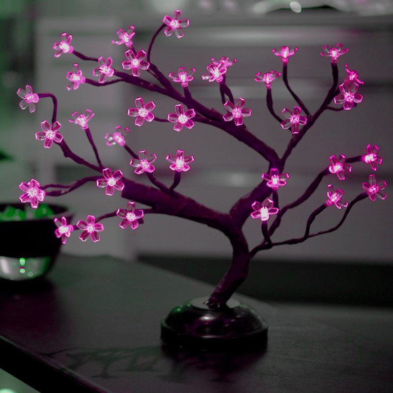15'' LED Lighted Trees & Branches, Pink