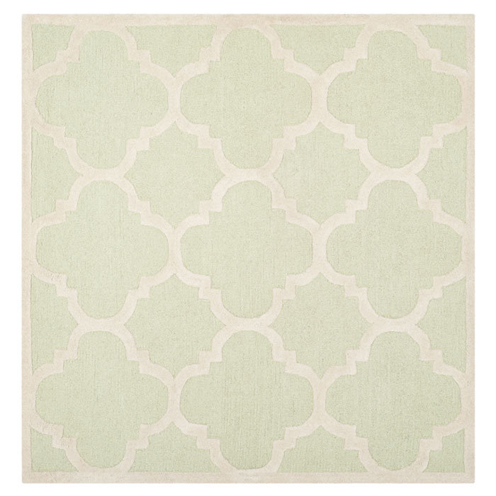 Tapis en laine touffeté à la main Cannen, Carré 6 pi