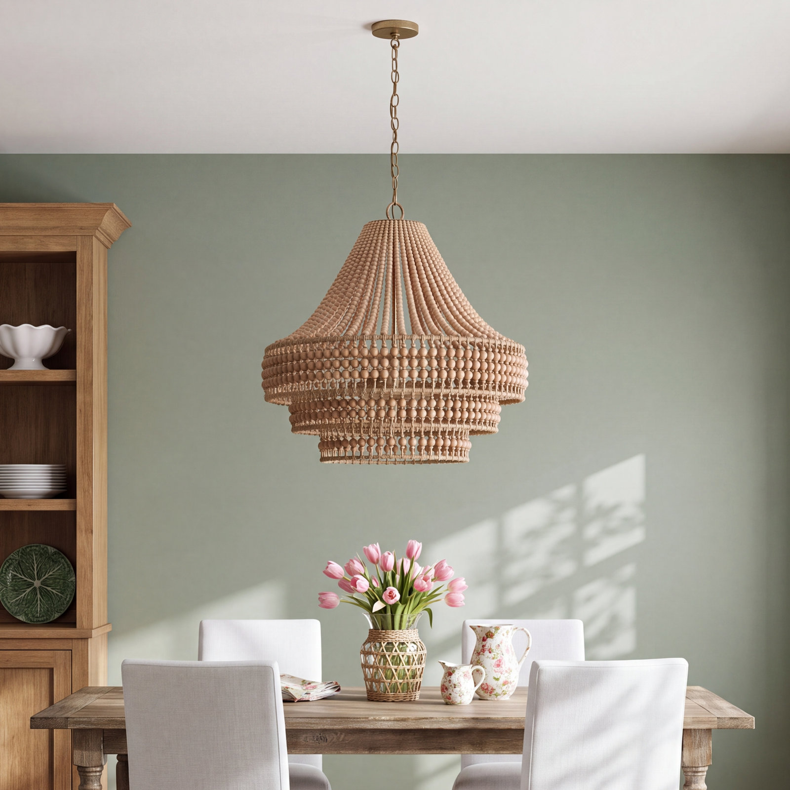 Ana Wrought Iron 6-Light Chandelier