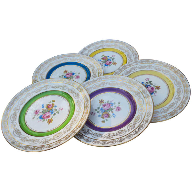 Handmade Porcelain Decorative Plate, Yellow/Green