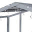 Lit mezzanine simple avec échelle et glissade, lit maison avec tableau noir et bande lumineuse sur le toit-124917623
