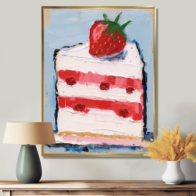 Strawberry Cake, reproduction d'art alimentaire