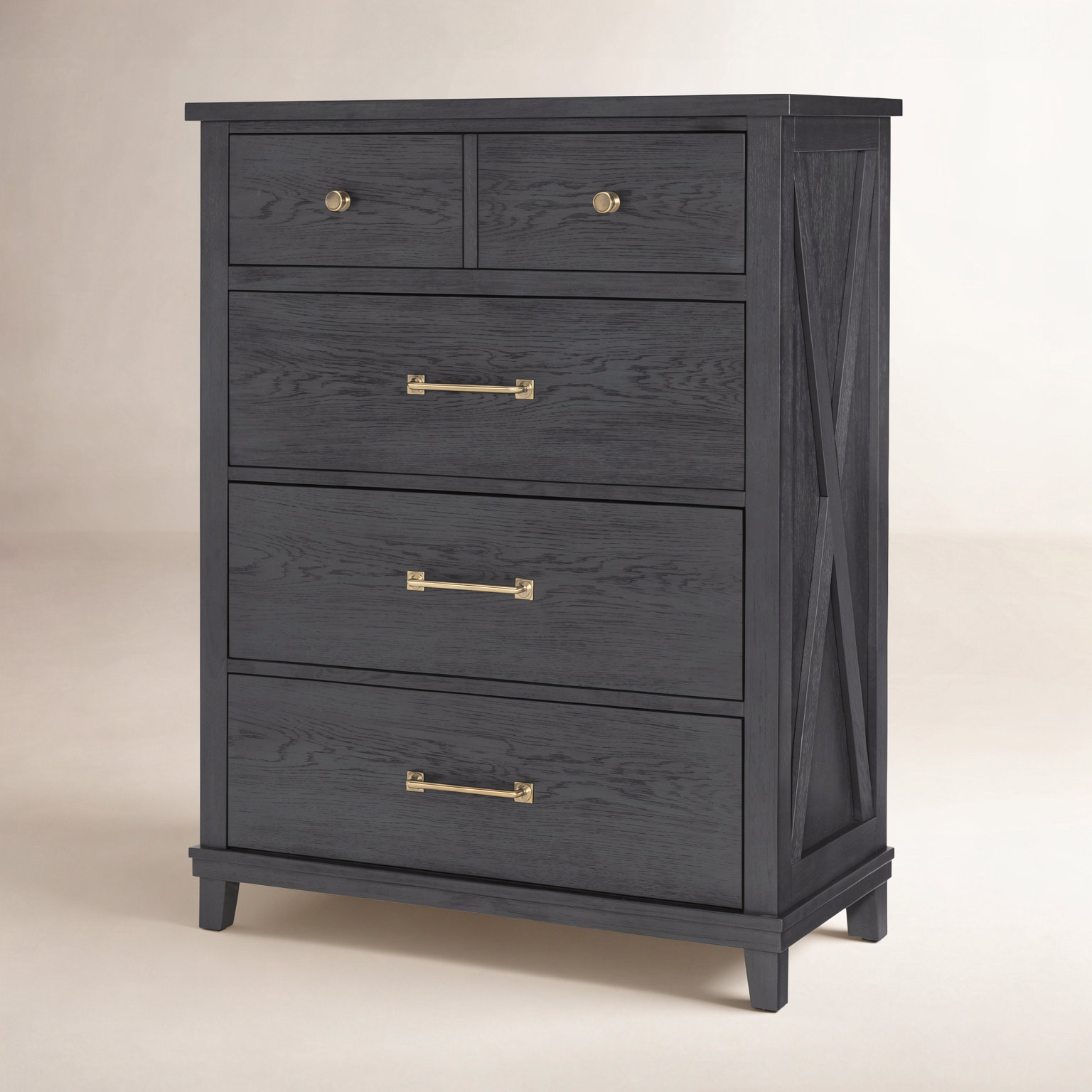 Harriett 4-Drawer Chest, Black