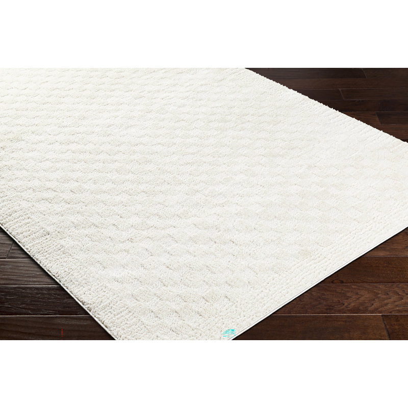 Checkered Ivory/White, Runner 80 x 220cm