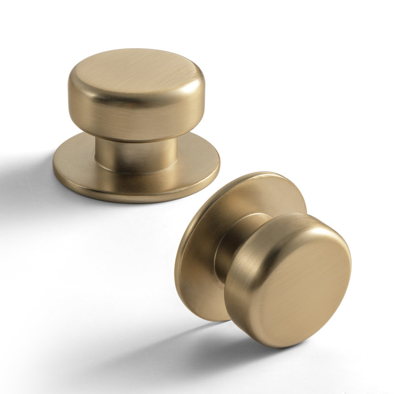 Sturdy Round Knob, Champagne Bronze, 1.69"
