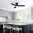 32'' Small Ceiling Fan With Led Lights & Remote Control