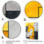 Jaune et gris géométrique Fusion 5 - art mural géométrique-137493602-137493603