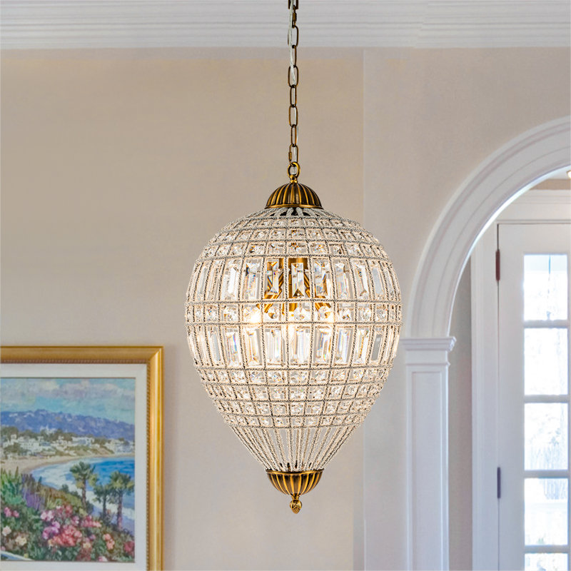 Lustre globe Ennu, H 27,2 po x l 17,7 po x P 17,7 po