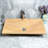 AA Warehousing Knox 13'' Brown Stone Rectangular Bathroom Sink