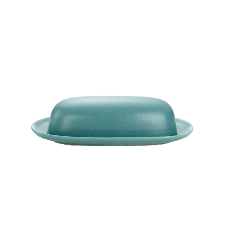 Beurrier couvert Norwake Colorwave, Turquoise, L 8,4 po x H 2,6 po