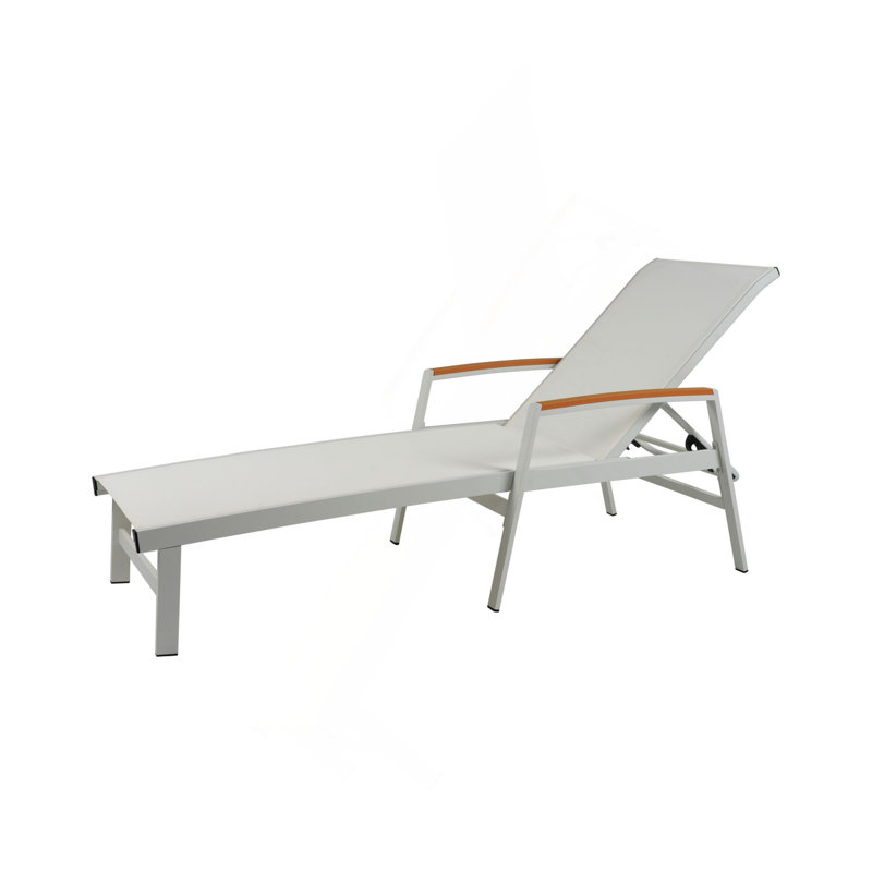 Oaxton Chaise Lounge , White